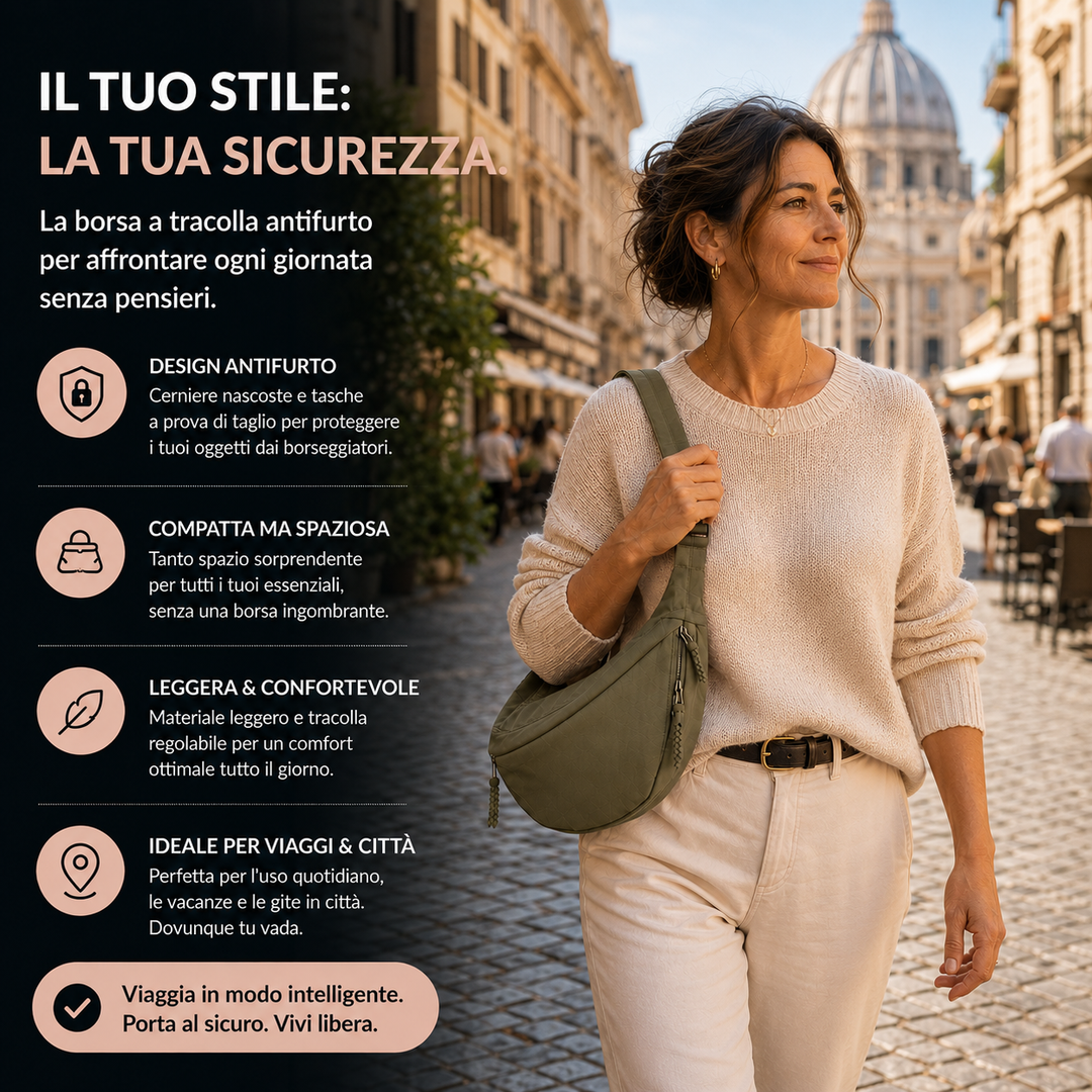 Viola | Borsa a Spalla Verde Oliva