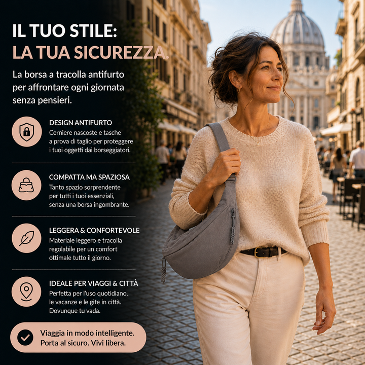 Chiara | Borsa a Spalla Grigio