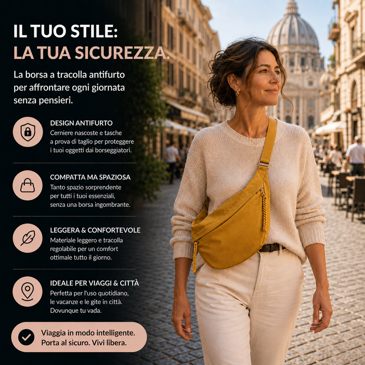 Luce | Borsa a Spalla Ocra