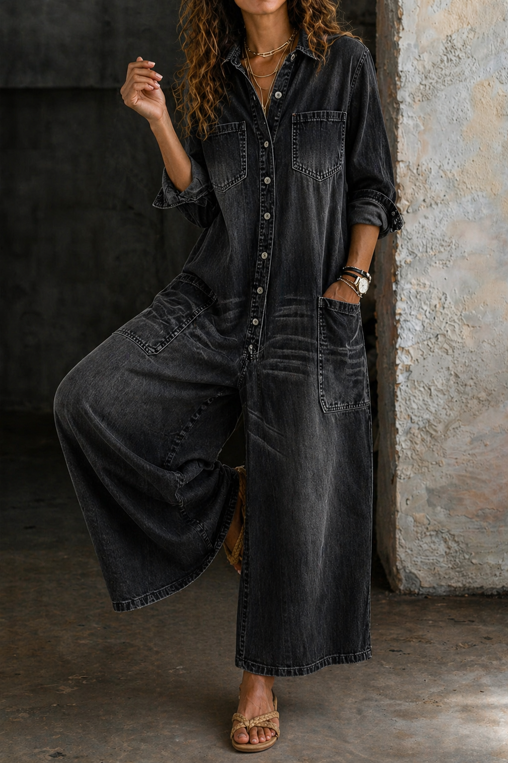 Vivienne | Tuta casual in denim