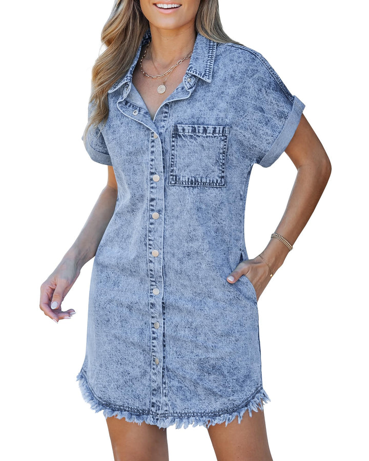 Kaelia | Vestito chemisier in denim