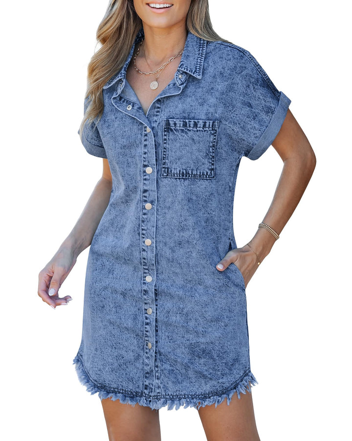 Kaelia | Vestito chemisier in denim